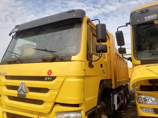 20-100 toneladas 6X4 371HP Sinotruck HOWO Caminhões de descarga usados com certificação ISO de pneus
