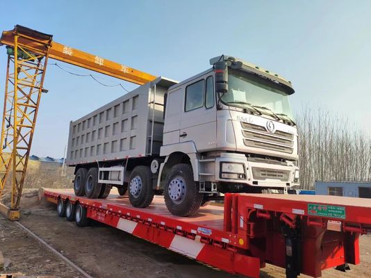 Movimentação super usada resistente do caminhão basculante de Shacman 8X4 375HP 12 descarga da roda 40t