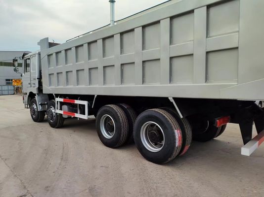 Movimentação super usada resistente do caminhão basculante de Shacman 8X4 375HP 12 descarga da roda 40t
