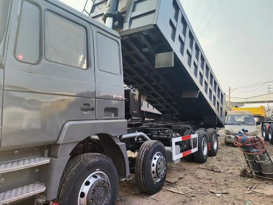 375HP 12 Wheel 40t Shacman 8X4 Usado camião de descarga Super Drive potência 351-450hp
