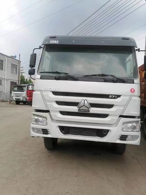Sinotruk HOWO usado 6X4 371HP camião de descarga com cor branca 1 ano de serviço pós-venda