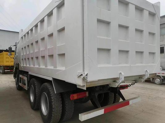 Sinotruk HOWO usado 6X4 371HP camião de descarga com cor branca 1 ano de serviço pós-venda