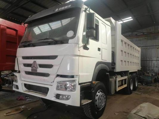Sinotruk HOWO usado 6X4 371HP camião de descarga com cor branca 1 ano de serviço pós-venda